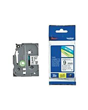 Brother P-touch 9mm TZe-221 Laminated Tape, 8 m, Black on White