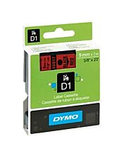 Dymo 40917, D1 Tape,9mm x 7m, Black on Red
