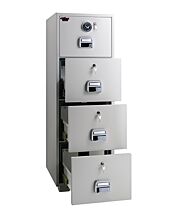 Eagle SF-680-4DKK Fire Resistant Filing Cabinet, 4 Drawers, Combination & Key Lock