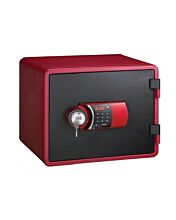 Eagle YES-M020K Fire Resistant Safe, Digital And Key Lock (Red)