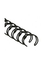 Fellowes Wire Binding Rings, 34 Loops, 6mm, 100/box, Black