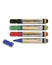 Magnetoplan Whiteboard Markers, 4colors/pack (Blue/Green/Red/Black)