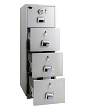 Eagle SF-680-4EKK Fire Resistant Filing Cabinet, 4 Drawers, Digital With Key Lock Each Drawer