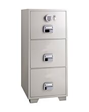 Eagle Sf-680-3EKX Fire Resistant Filing Cabinet, 3 Drawers, Digital & Key Lock