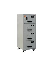 Valberg FC 4E-KK Fire Resistant Filing Cabinet, 4 Drawers, Digital & 4 Key Lock