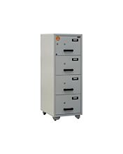 Valberg FC 4K-KK Fire Resistant Filing Cabinet, 4 Drawers, 2 Keys Lock