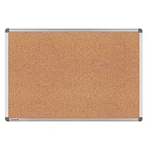 Double Sided Cork Board, with Aluminum Frame, 45 x 60 cm