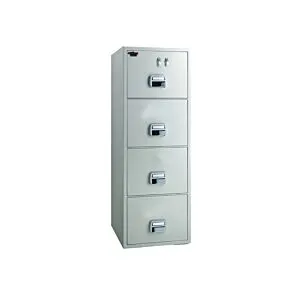 Eagle SF-680-4TKX Fire Resistant Filing Cabinet, 4 Drawers, 2 Keys Lock
