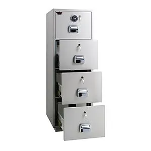 Eagle SF-680-4DKK Fire Resistant Filing Cabinet, 4 Drawers, Combination & Key Lock