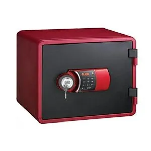 Eagle YES-M020K Fire Resistant Safe, Digital And Key Lock (Red)