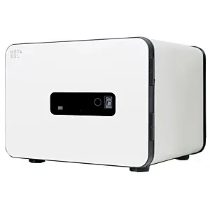 METACEL MC-020PR Fire-Resistant Digital Safe, Fingerprint, White
