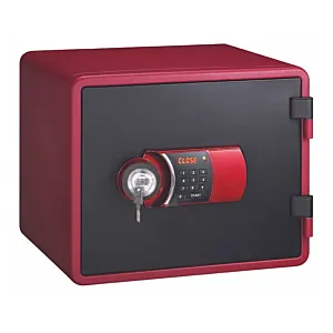 Eagle Safes Fire Resistant Safe (YESM-020K) - RED - Digital Lock + Key Lock