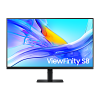 Samsung 32" ViewFinity Monitor S8 S80D 4K , Type C, USB, Height Adjustment, with Pivot