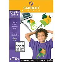 Canson T-Shirt Transfer Film, A4, 5 Sheets / Pack, White