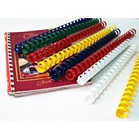 Deluxe 6mm Comb Binding Rings, 100/box, Blue