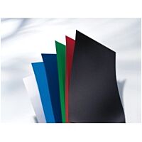 Deluxe A3 Embossed Leather Board Binding Cover, 100/pack, Black