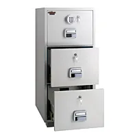 Eagle SF-680-3EKK Fire Resistant Filing Cabinet, 3 Drawers, Digital & Key Lock