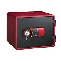 Eagle YES-M020K Fire Resistant Safe, Digital And Key Lock (Red)