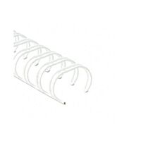 Fellowes Wire Binding Rings, 34 Loops, 6mm, 100/box, White
