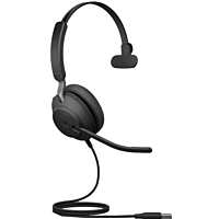 Jabra Evolve2 40 SE Mono Wired On-Ear Headset, 40mm Speakers