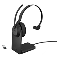 Jabra Evolve2 55 Link380a USB-A MS Mono Wireless Headset with Stand