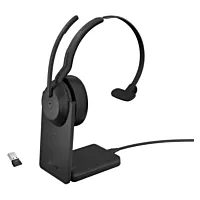 Jabra Evolve2 55 Link380a USB-A MS Mono Wireless Headset with Stand