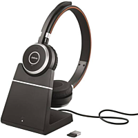 Jabra Evolve 65 SE UC Duo Stand Headset