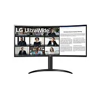LG 34'' UltraWide QHD Curved monitor, 34BR55QC-B, 2025