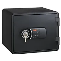 Eagle YES-M020K Fire Resistant Safe – Digital & Key Lock – Black