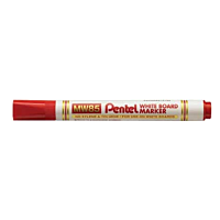 Pentel Whiteboard Marker Bullet 12pcs/pack, Red