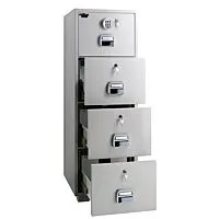 Eagle SF-680-4EKK Fire Resistant Filing Cabinet, 4 Drawers, Digital With Key Lock Each Drawer
