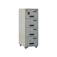 Valberg FC 4E-KK Fire Resistant Filing Cabinet, 4 Drawers, Digital & 4 Key Lock