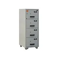 Valberg FC 4K-KK Fire Resistant Filing Cabinet, 4 Drawers, 2 Keys Lock
