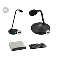 Yamaha ADECIA 8-Channel DECT Wireless Gooseneck Microphone Kit (1.9 GHz)