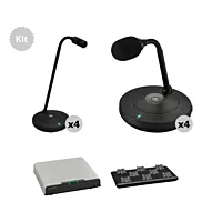 Yamaha ADECIA 8-Channel DECT Wireless Gooseneck Microphone Kit (1.9 GHz)